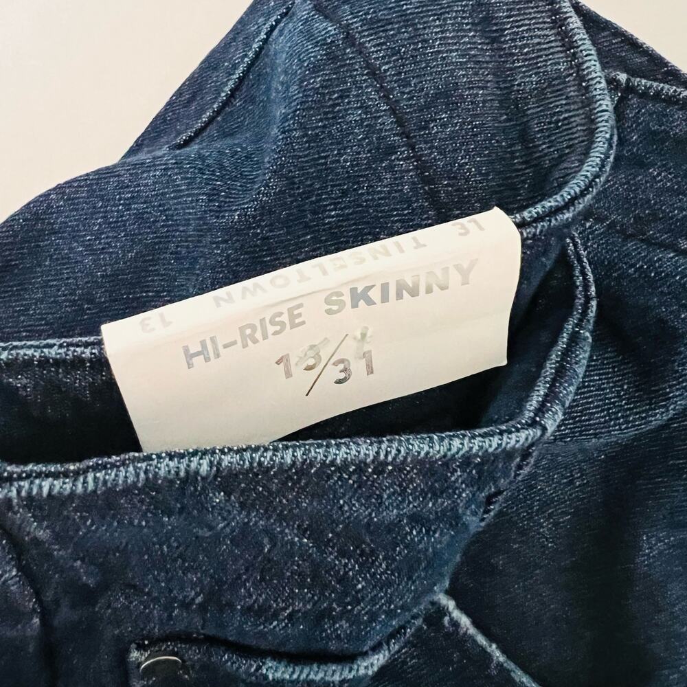 Tinseltown High Rise Skinny Jeans Size 31 Blue NWT - Picture 6 of 11